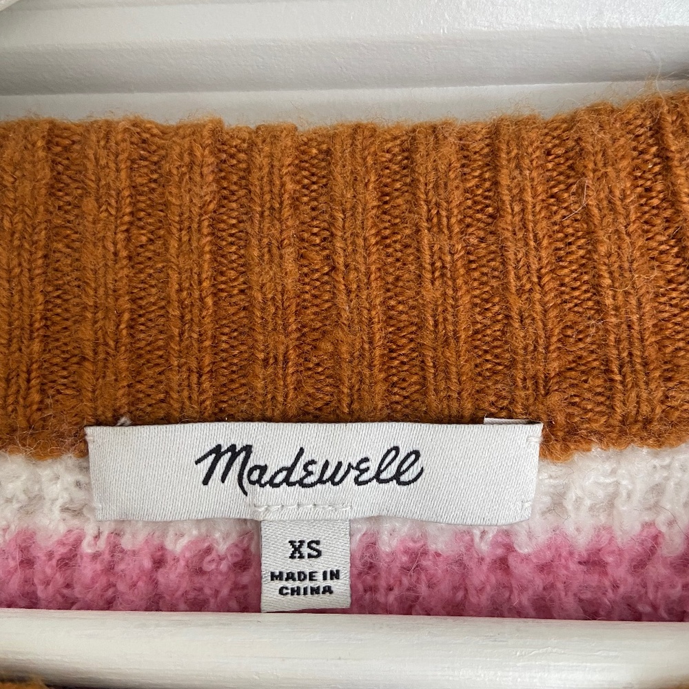 Madewell striped Springview cardigan sweater